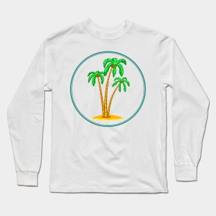 Palms on islet Long Sleeve T-Shirt